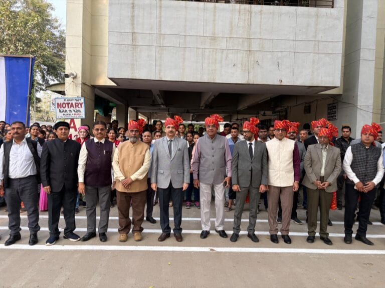 Gandhinagar District Court Republic Day Celebration with judges and lawyers
