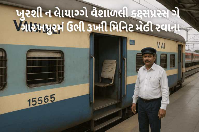 ખુરશી ન હોવાથી ગાર્ડે વૈશાલી એક્સપ્રેસ ગોરખપુરમાં ઊભી રાખી; ટ્રેન ૩૮ મિનિટ મોડી રવાના