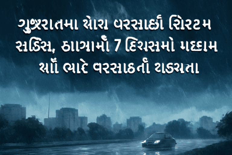 ગુજરાતમાં ચાર વરસાદી સિસ્ટમ સક્રિય, આગામી 7 દિવસમાં મધ્યમથી ભારે વરસાદની શક્યતા