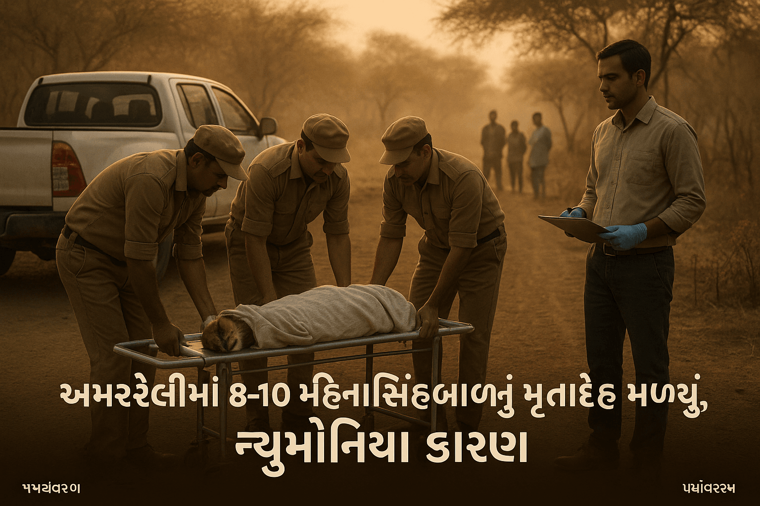 અમરેલીમાં 8 થી 10 માસના સિંહબાળનો મૃતદેહ મળ્યો, વનવિભાગે ન્યુમોનિયાને મારણાનું કારણ જાહેર કર્યું