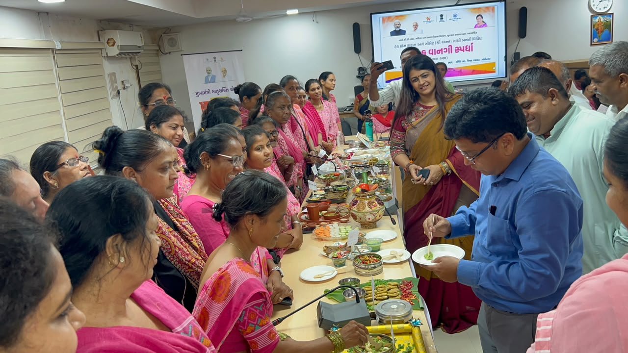 ગાંધીનગરમાં પૌષ્ટિક વાનગી હરીફાઈ